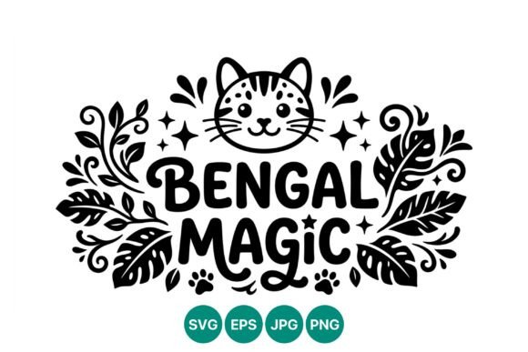 Bengal Cat Magic Leaves Vector: A Practical Guide to High-Contrast Feline Art