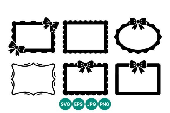 Black White Frames with Bows: A Practical Guide to Versatile Vector Decor