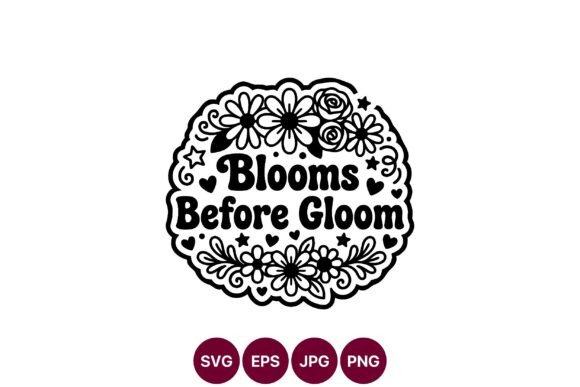 Blooms Before Gloom Floral Circle Vector: A Timeless Design for Modern Creators