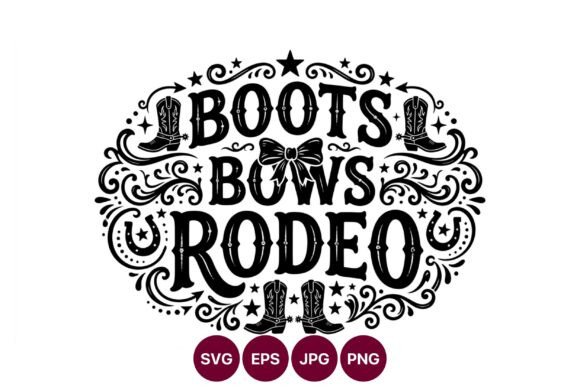 Boots Bows Rodeo Western Typography: A Workflow Guide for Designers and Creators