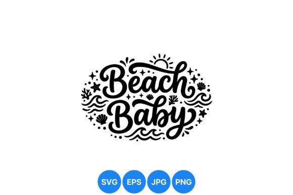 Bringing the Ocean to Life: The Ultimate Beach Baby Summer SVG Design