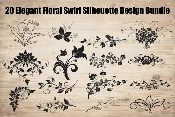 Elegant Floral Swirl Silhouette Bundles: A Guide to Choosing and Using High-Quality Designs