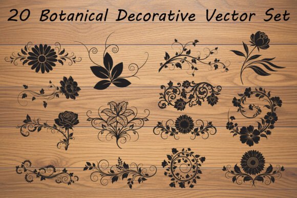 Elevate Your Creative Workflow with Premium Floral Ornaments and Botanical Vector Sets