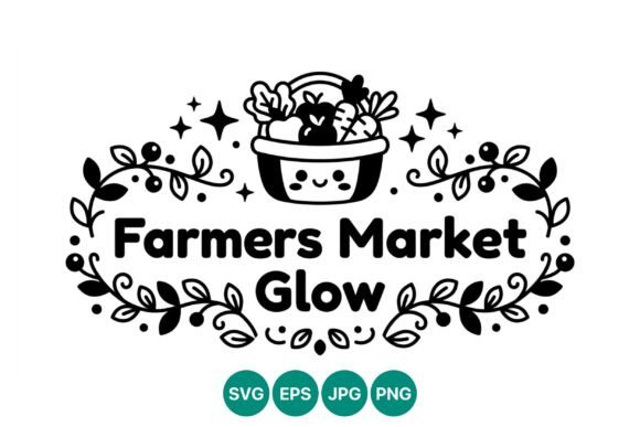 Farmers Market Glow Basket Vector: A Strategic Asset for Modern Branding and Design