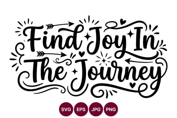 Find Joy in the Journey Hand Lettered: A Visual Asset for Creative Workflows