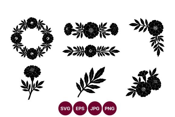 Floral Wreath Border Elements: Elevating Design with Timeless Elegance