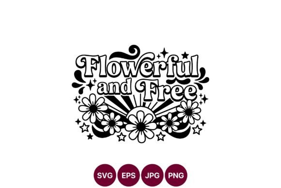 Flowerful and Free Retro Script with Bold Vector Art