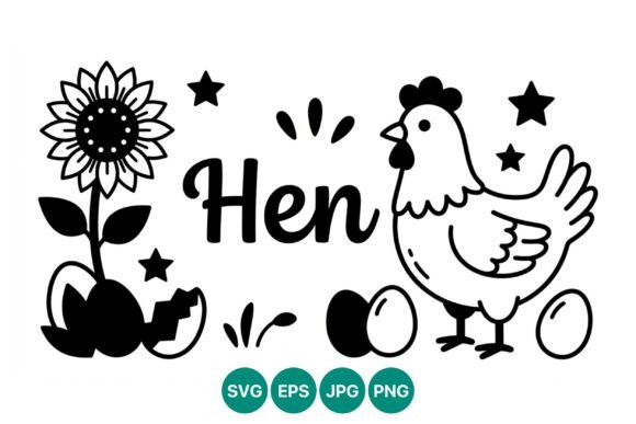 Hen Eggs Sunflower Farm Vector: A Practical Guide to Choosing and Using High-Quality Line Art