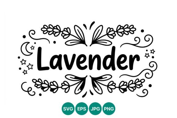 Lavender Floral Hand Lettering Art