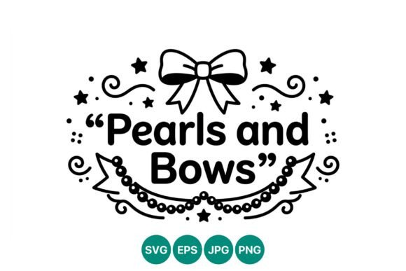 Mastering Modern Elegance: The Strategic Value of Pearls and Bows Vector Art