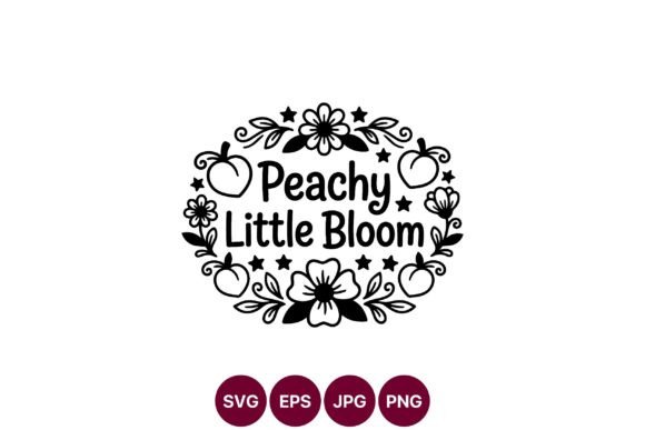 Peachy Little Bloom Floral Frame: A Versatile Design Asset for Modern Creators