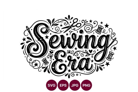 Sewing Era Hand Lettered Black White: A Practical Evaluation for Designers