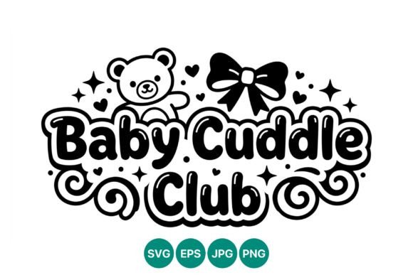 Strategic Design Assets: The Rise of Baby Cuddle Club Vector Art Cute Teddy in Modern Branding