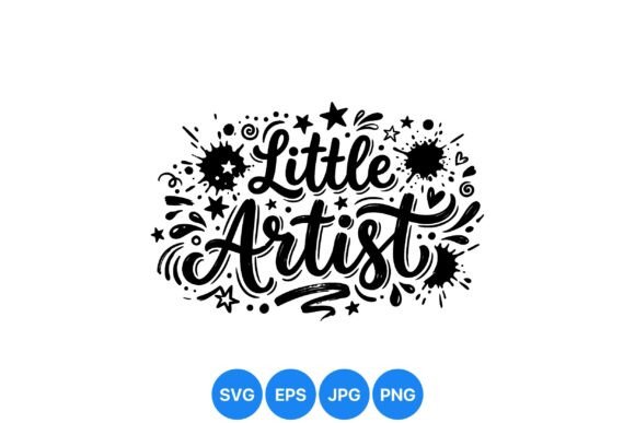 Unlocking Creativity with the Little Artist Ink Splatter Design